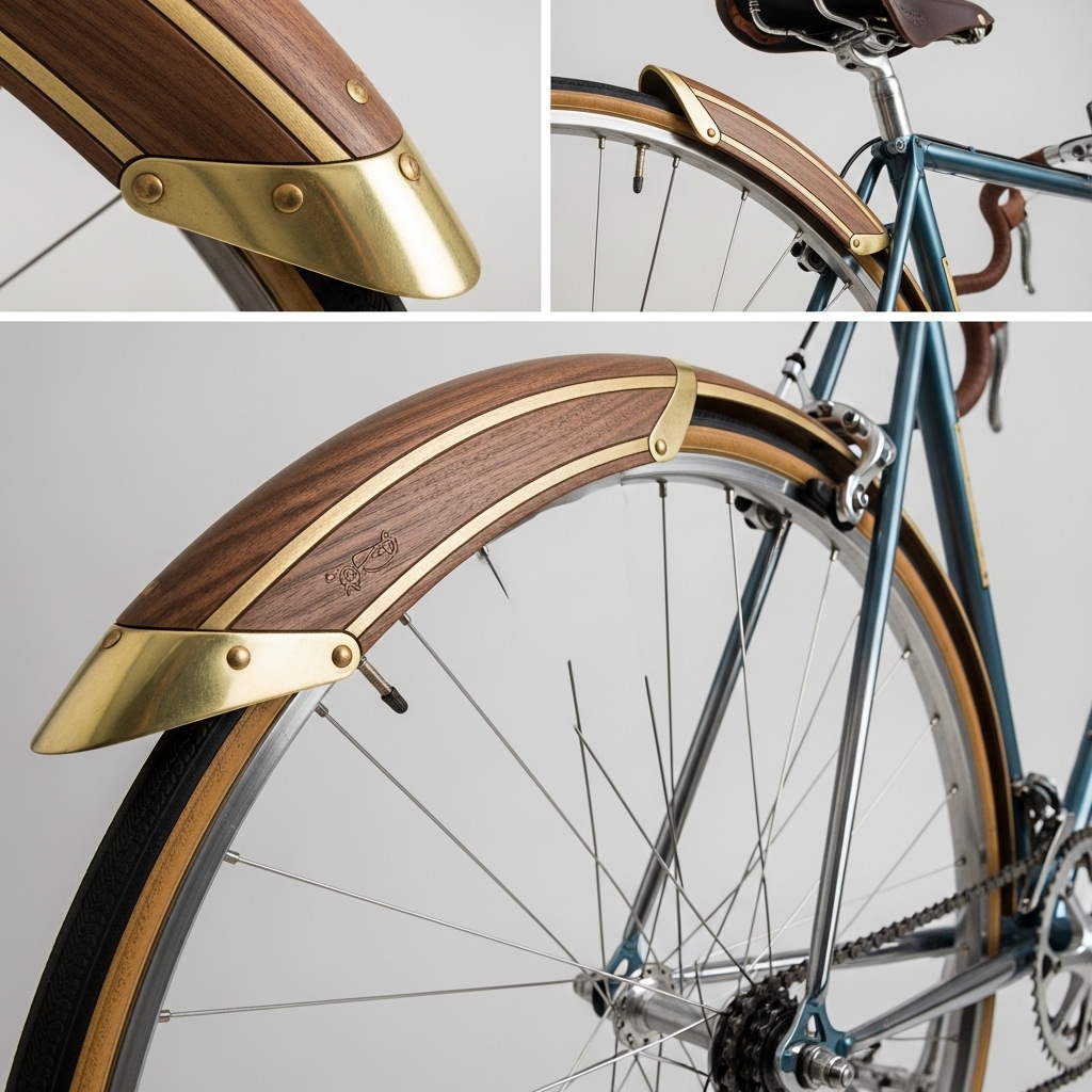 Schutzblech Birke Minimal an einem Fixie